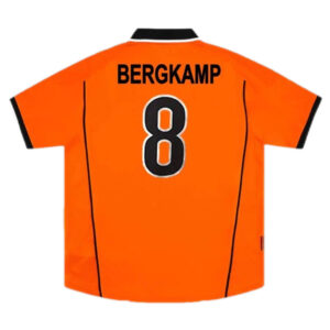 BERGKAMP #8 Retro Netherlands Home Jersey World Cup 1998 - Cancha Kits