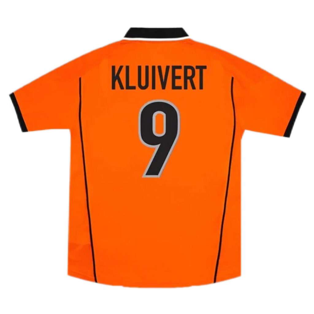 KLUIVERT #9 Retro Netherlands Home Jersey World Cup 1998 - Cancha Kits