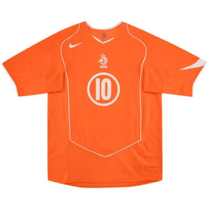 V.NISTELROOY #10 Retro Netherlands Home Jersey EURO 2004 - Cancha Kits