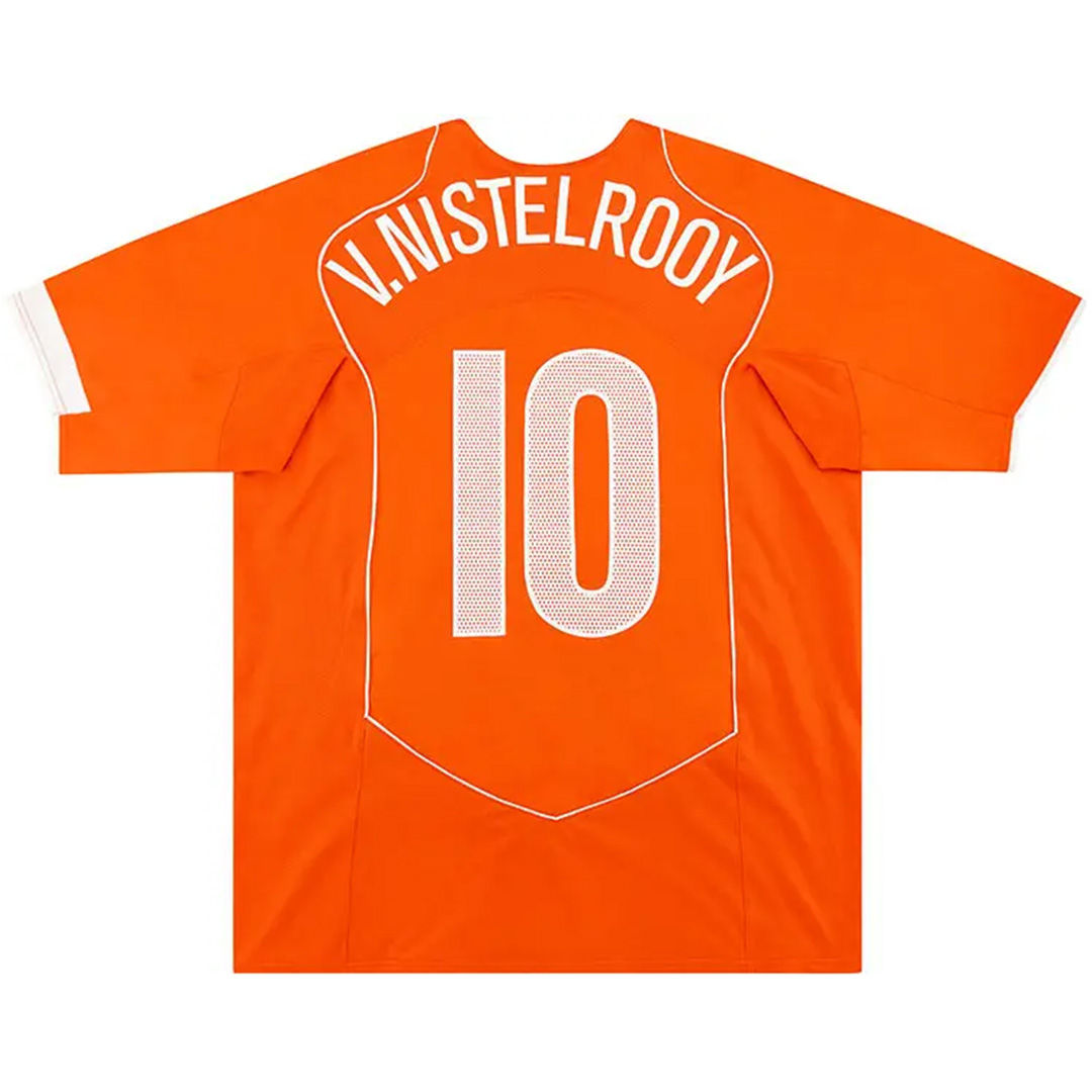 V.NISTELROOY #10 Retro Netherlands Home Jersey EURO 2004 — Netherlands Home 2004