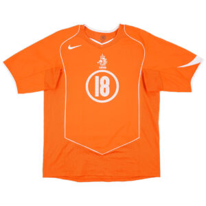 V.PERSIE #18 Retro Netherlands Home Jersey EURO 2004 - Cancha Kits