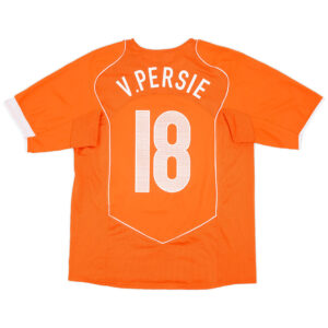 V.PERSIE #18 Retro Netherlands Home Jersey EURO 2004 - Cancha Kits