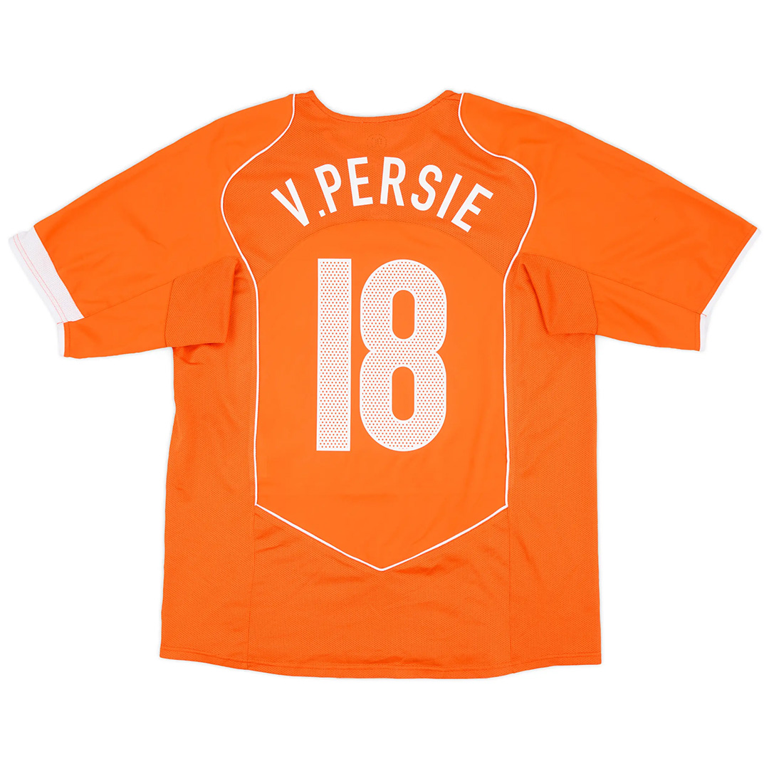 V.PERSIE #18 Retro Netherlands Home Jersey EURO 2004 — Netherlands Home 2004