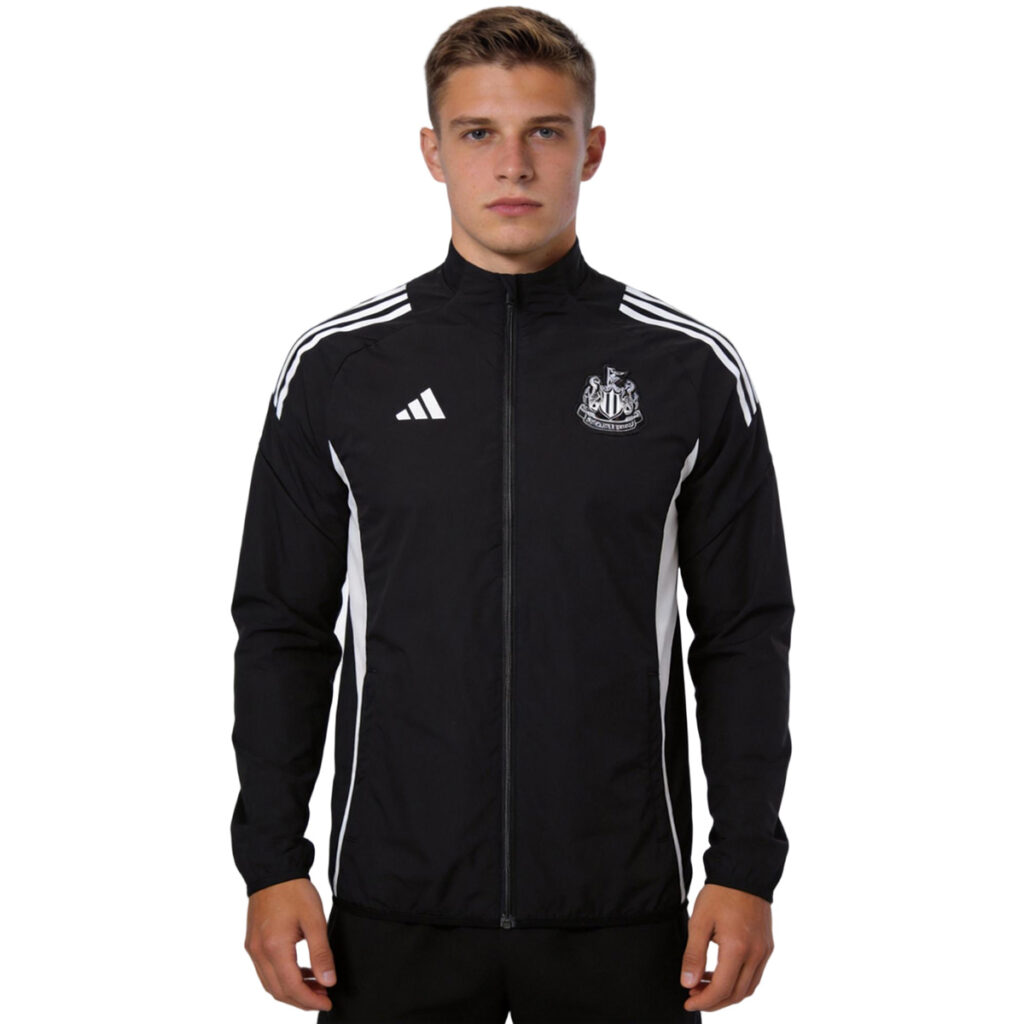 Newcastle United Windbreaker Jacket Black 2025/26 - Cancha Kits