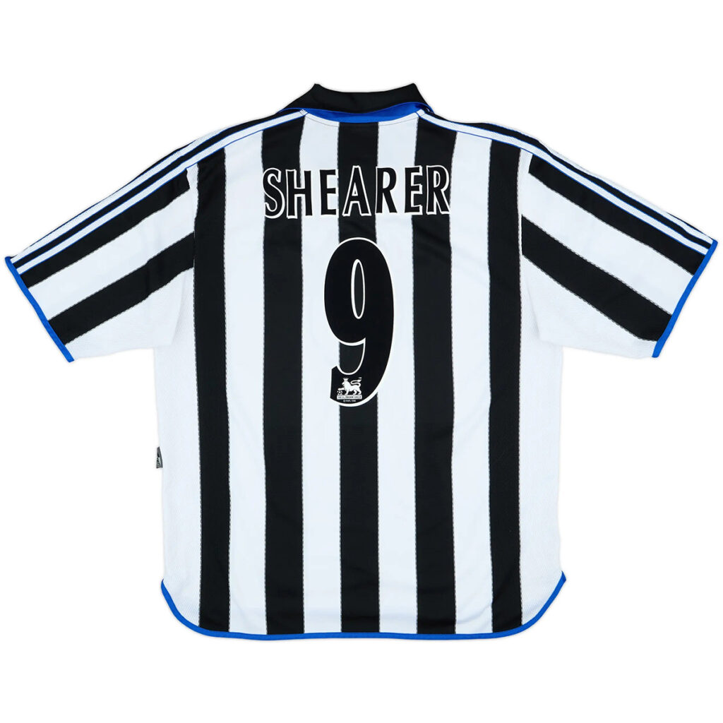 SHEARER #9 Retro Newcastle United Home Jersey 1999/00 - Cancha Kits
