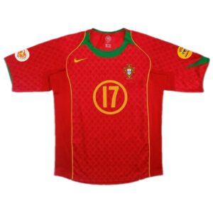 C.Ronaldo #17 Retro Portugal Home Jersey Euro 2004 - Cancha Kits