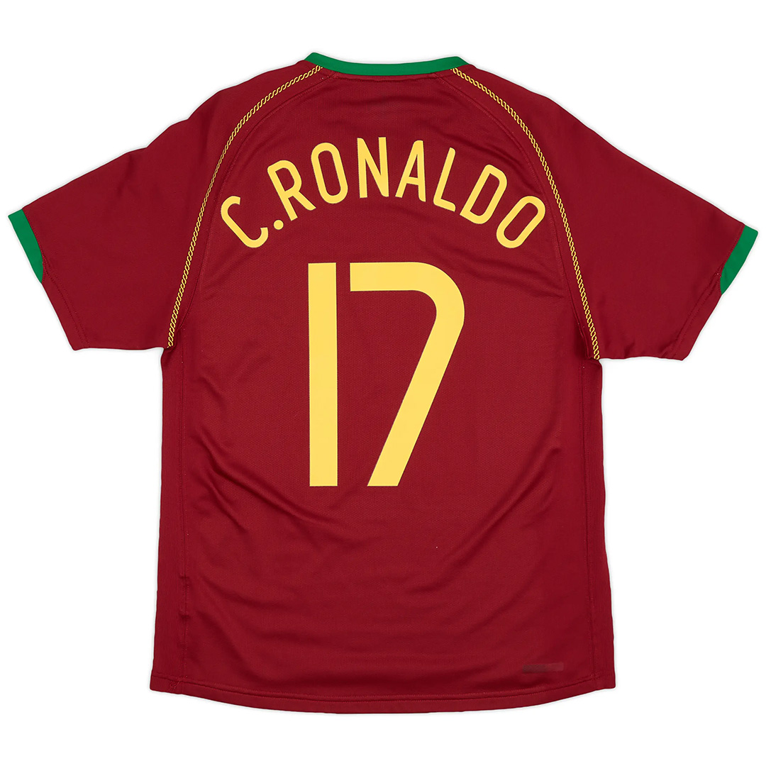 C.RONALDO #17 Retro Portugal Home Jersey World Cup 2006 — Portugal Home 2006