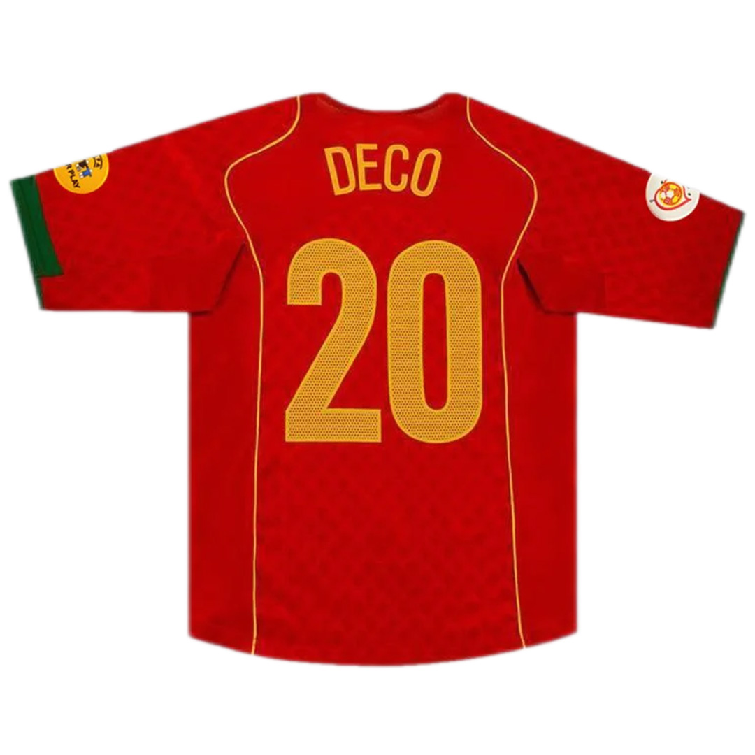 Deco #20 Retro Portugal Home Jersey Euro 2004 — Portugal Home 2004