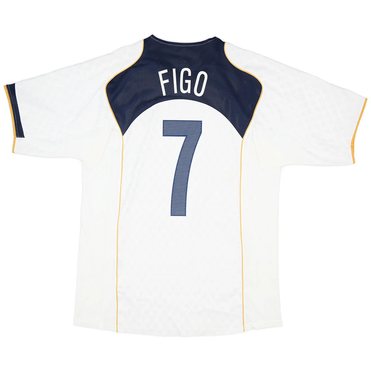 Figo #7 Retro Portugal Away Jersey Euro Cup 2004 — Portugal Away 2004