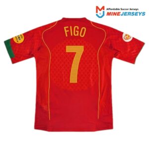 Figo #7 Retro Portugal Home Jersey Euro 2004 - Cancha Kits