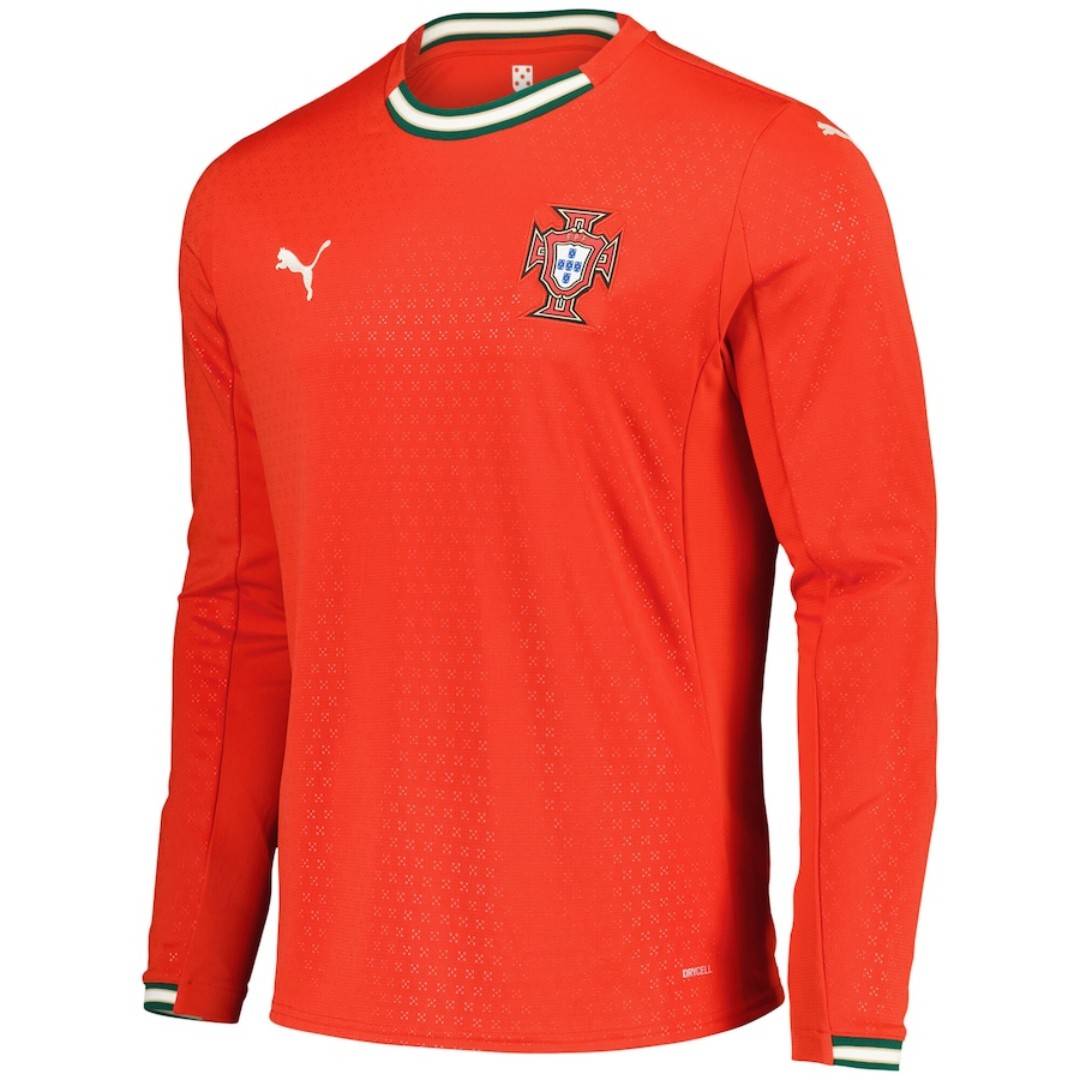 Portugal Home Long Sleeve Jersey 2025 — Portugal Home 2025