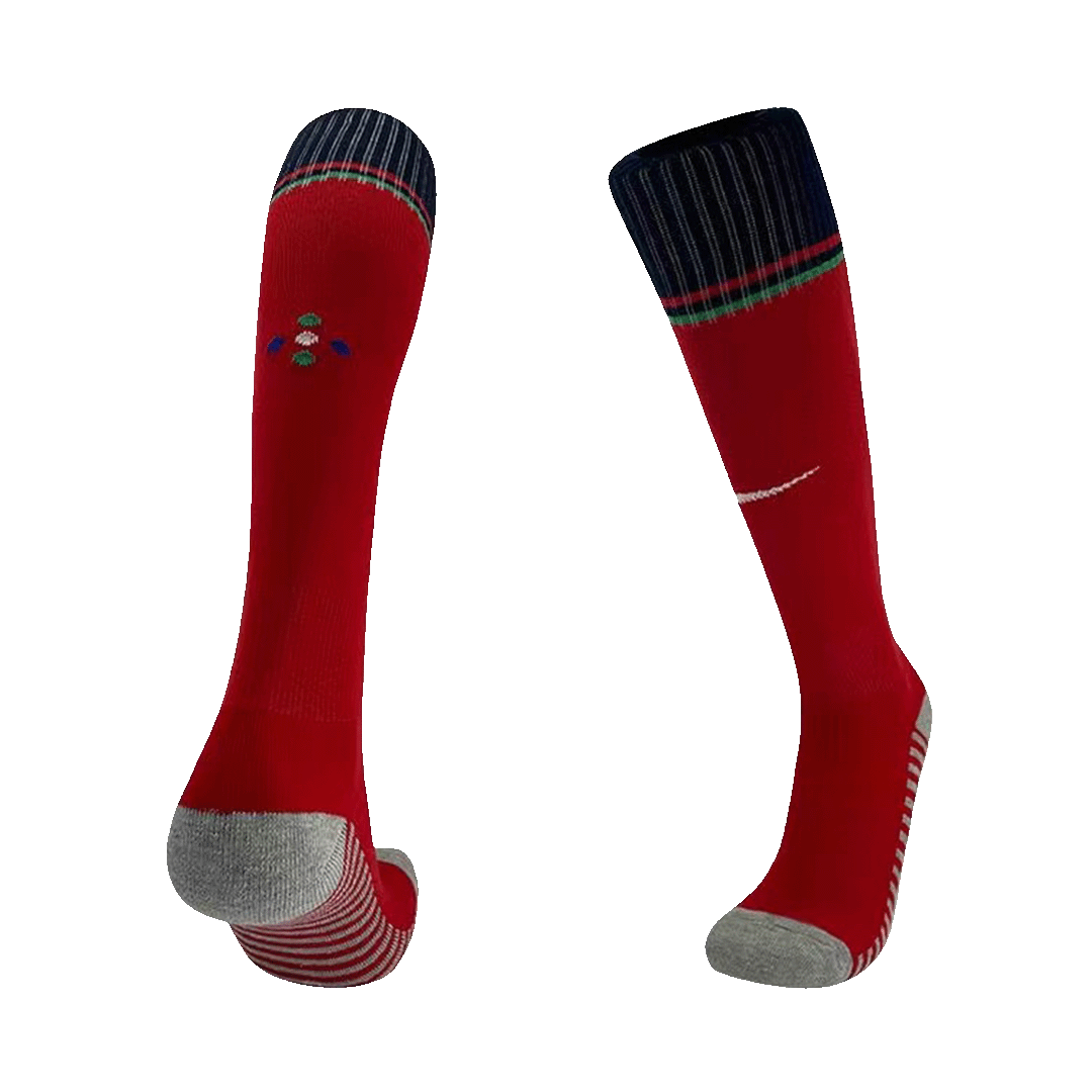 Portugal Home Soccer Socks — Portugal Home 2024