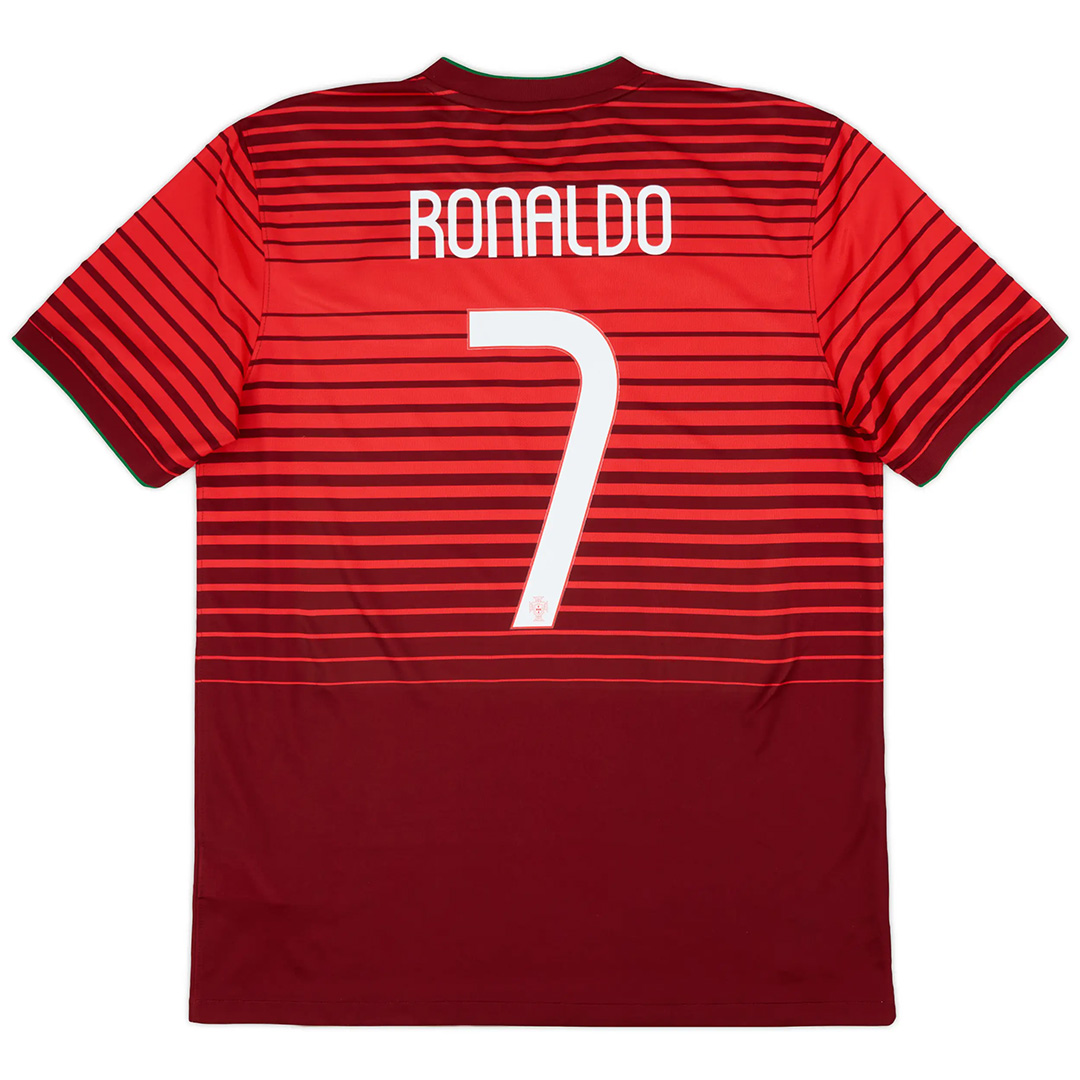 RONALDO #7 Retro Portugal Home Jersey 2014 — Portugal Home 2014