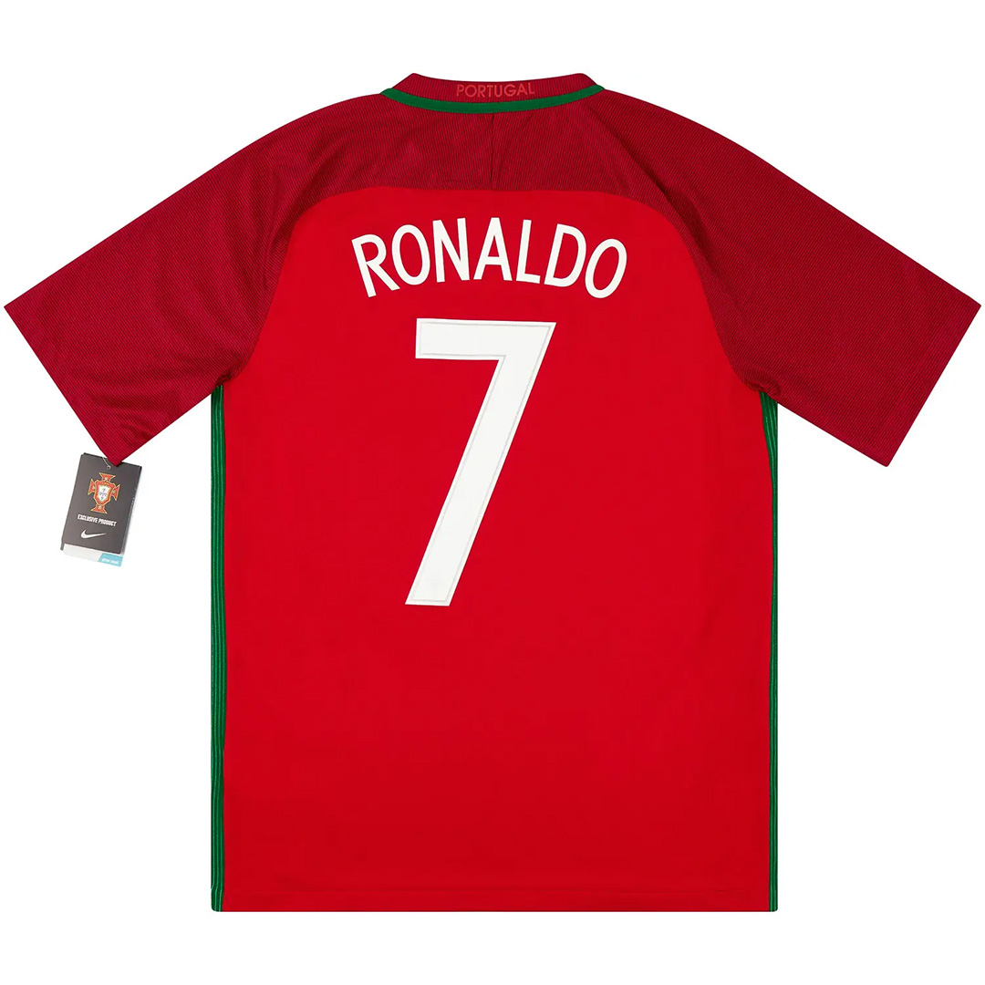 Ronaldo #7 Retro Portugal Home Jersey Euro Cup 2016 — Portugal Home 2016