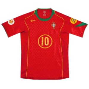 Rui Costa #10 Retro Portugal Home Jersey Euro 2004 - Cancha Kits