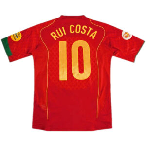 Rui Costa #10 Retro Portugal Home Jersey Euro 2004 - Cancha Kits