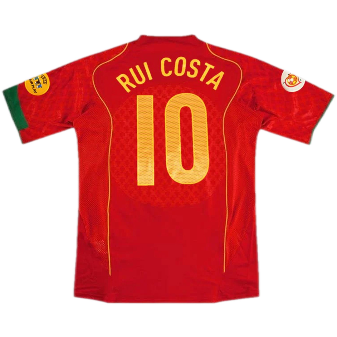 Rui Costa #10 Retro Portugal Home Jersey Euro 2004 — Portugal Home 2004