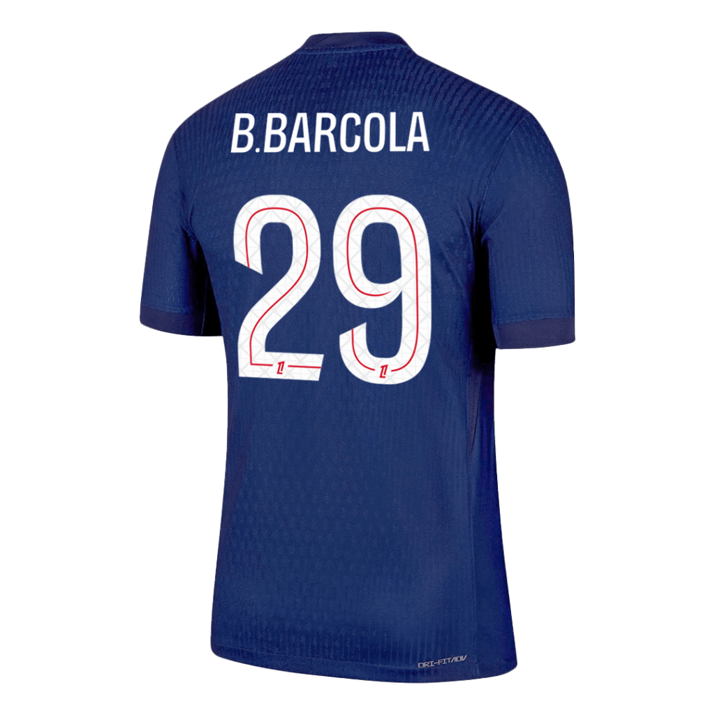 B.BARCOLA #29 PSG Home Match Jersey Player Version 2025/26 - Cancha Kits