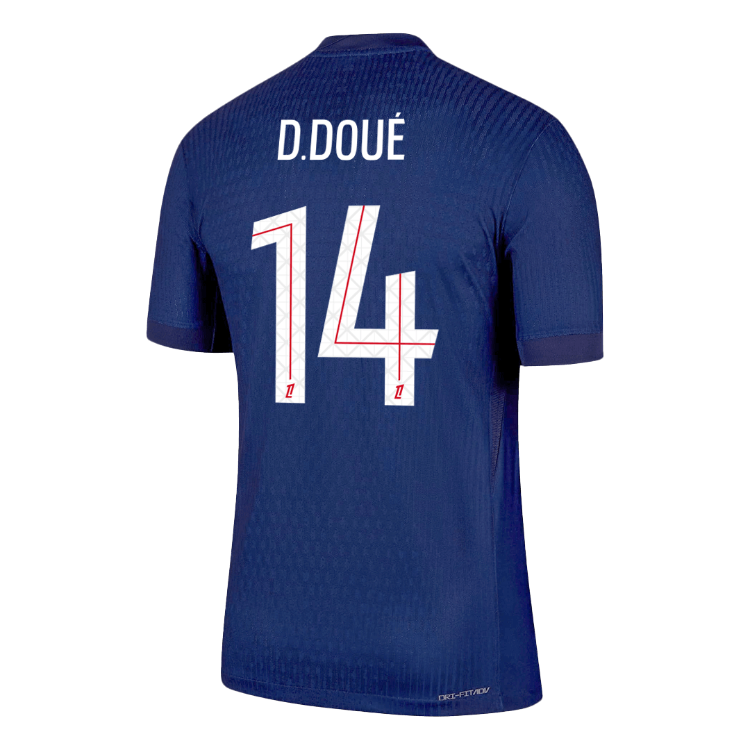 D.DOUÉ #14 PSG Home Match Jersey Player Version 2025/26 — PSG Home 2025/26