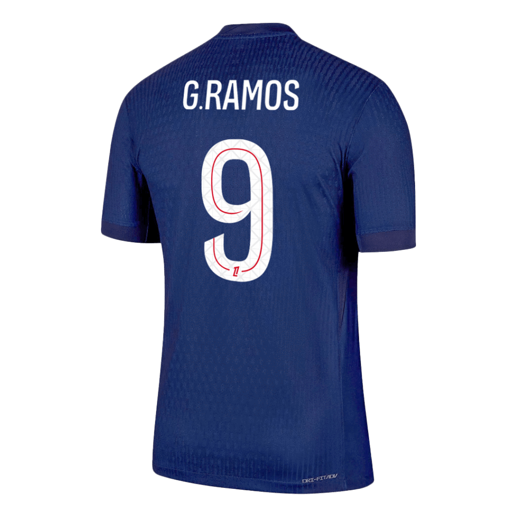 G.RAMOS #9 PSG Home Match Jersey Player Version 2025/26 - Cancha Kits