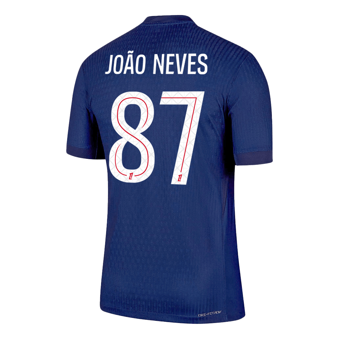 JOÃO NEVES #87 PSG Home Match Jersey Player Version 2025/26 — PSG Home 2025/26