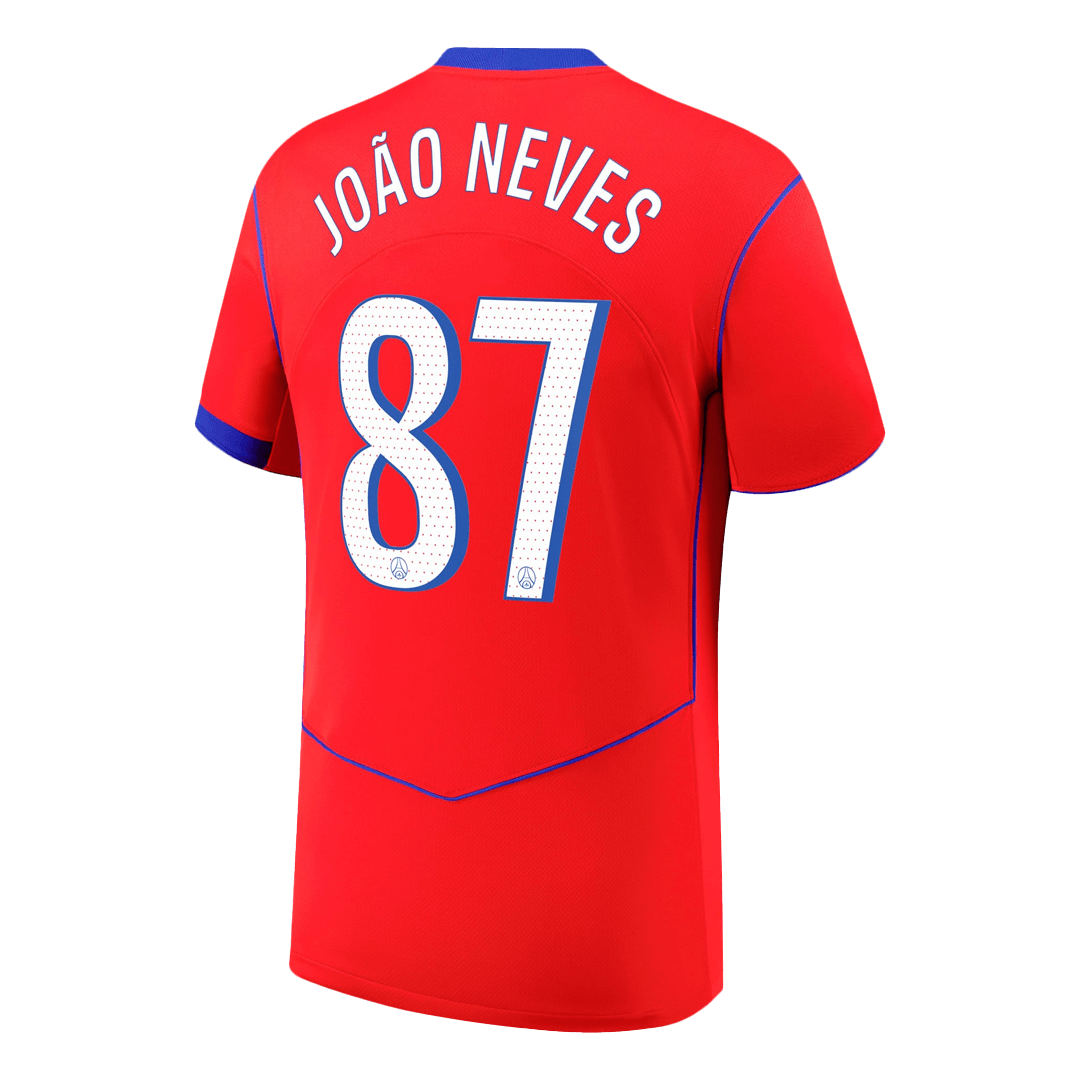 JOÃO NEVES #87 PSG Third Jersey 2025/26 — PSG Third Away 2025/26