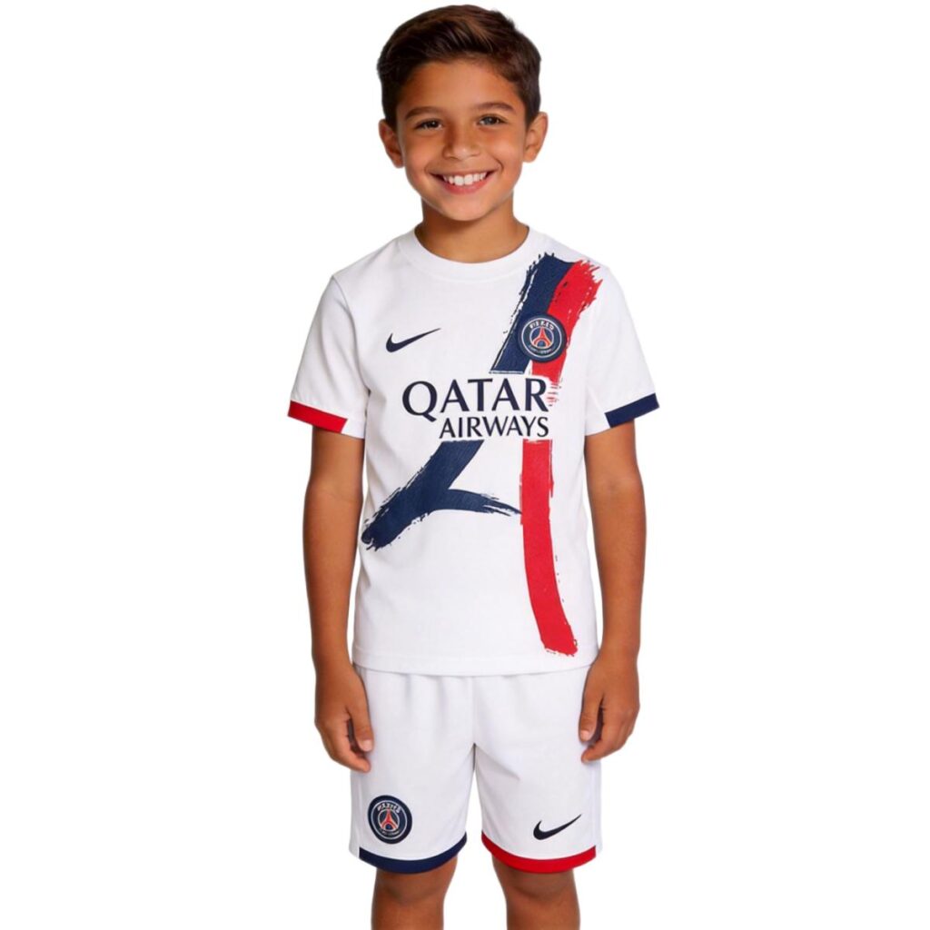 Kids PSG Away Jersey Kit 2025/26 - Cancha Kits