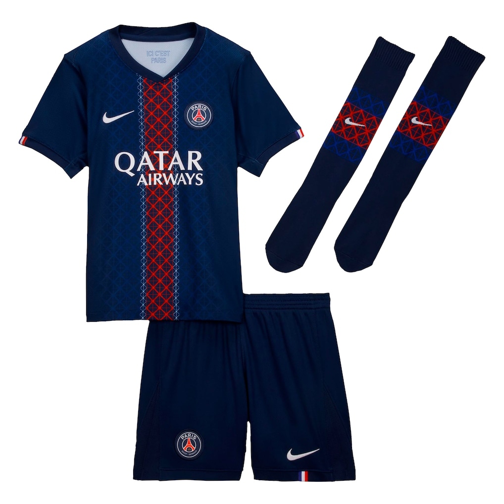Kids PSG Home Jersey Full Kit 2025/26 - Cancha Kits