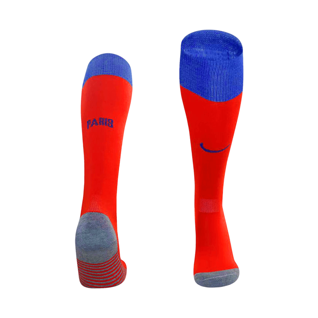 Kids PSG Third Away Soccer Socks - Red 2025/26 — PSG Third Away 2025/26