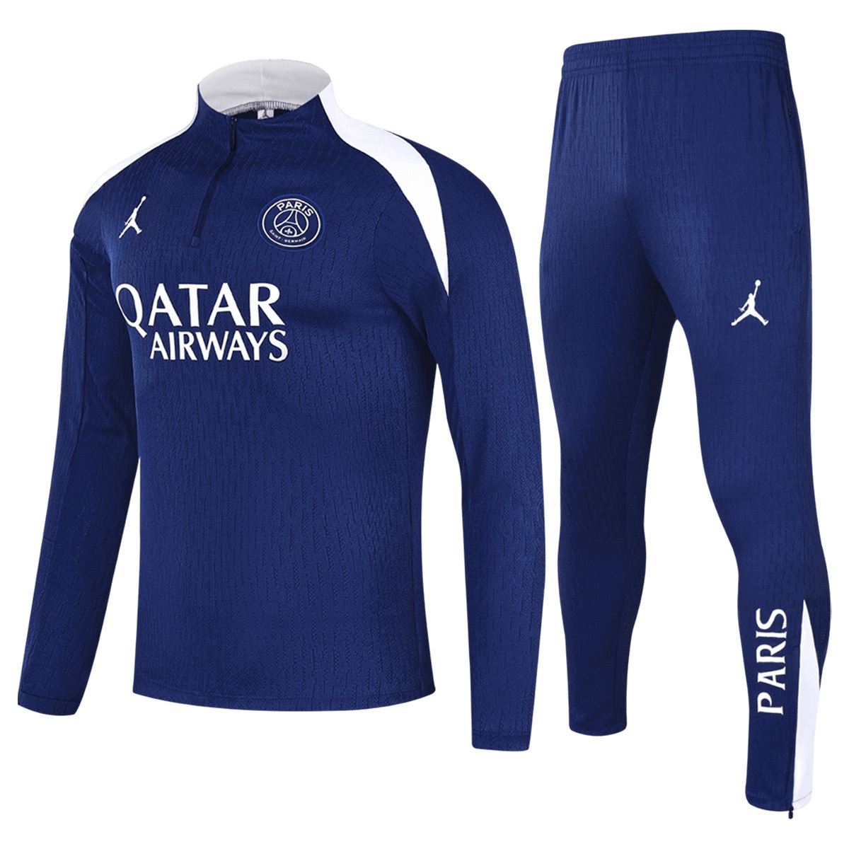 Kids PSG Zipper Sweatshirt Kit(Top+Pants) Navy 2025/26 — PSG Hoodie 2025/26