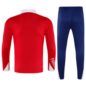 Kids PSG Zipper Sweatshirt Kit(Top+Pants) Red 2025/26 - Cancha Kits