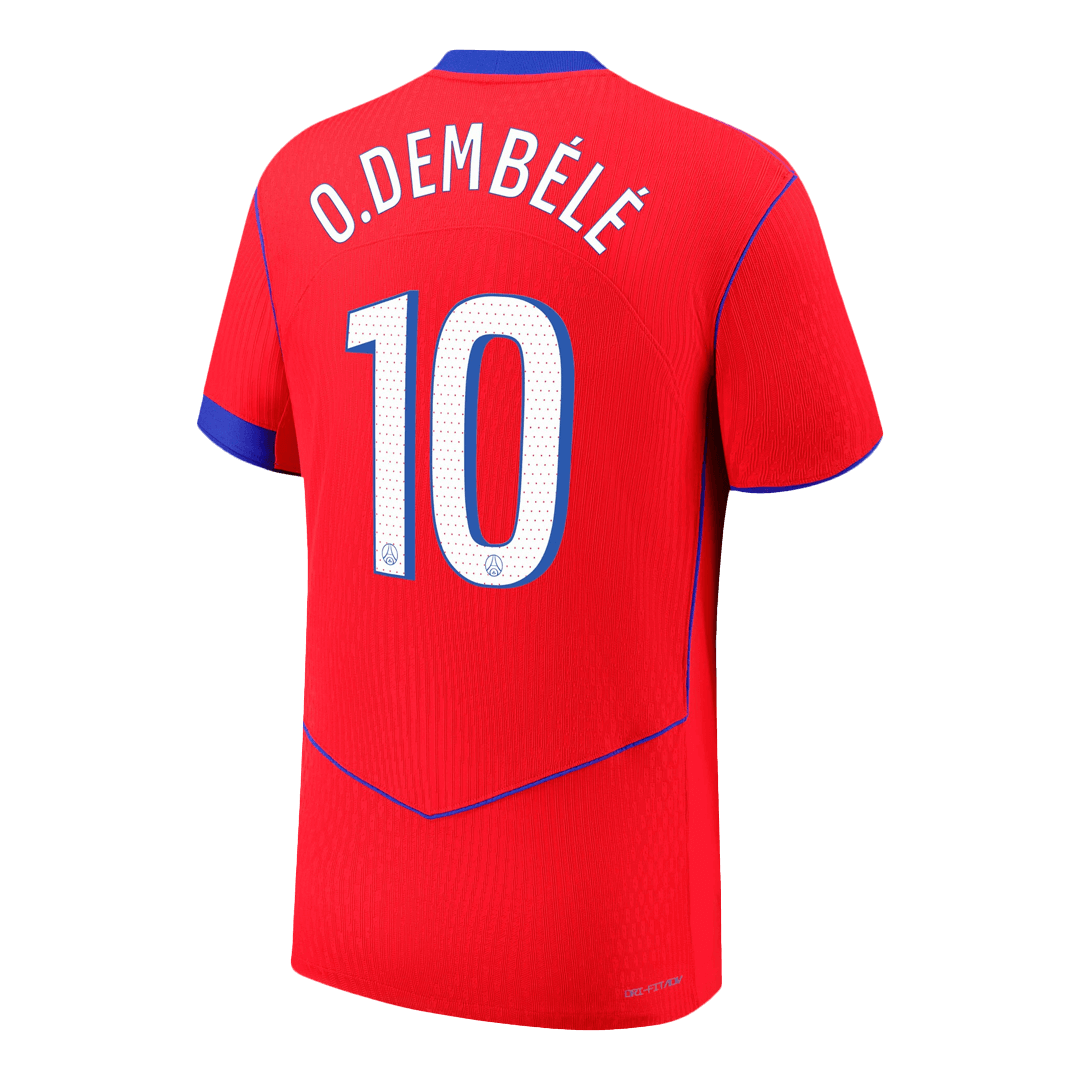 O.DEMBÉLÉ #10 PSG Third Match Jersey Player Version 2025/26 — PSG Third Away 2025/26