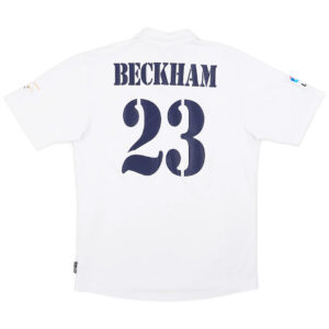 BECKHAM #23 Retro Real Madrid Centenary Home Jersey 2002/03 - Cancha Kits