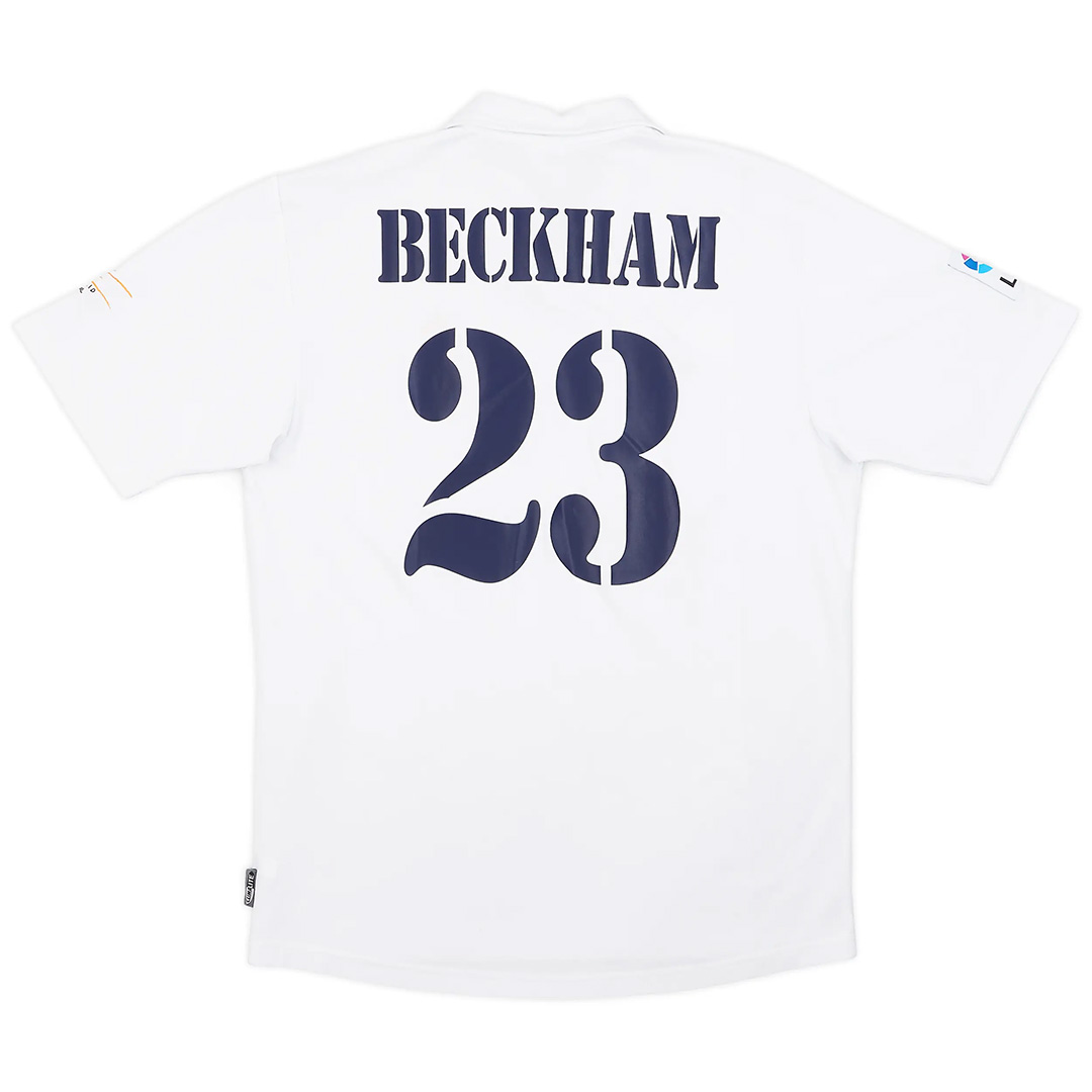 BECKHAM #23 Retro Real Madrid Centenary Home Jersey 2002/03 — Real Madrid Home 2002/03