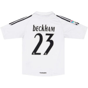 Beckham #23 Retro Real Madrid Home Jersey 2005/06 - Cancha Kits