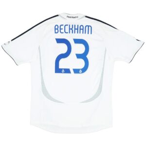 Beckham #23 Retro Real Madrid Home Jersey 2006/07 - Cancha Kits