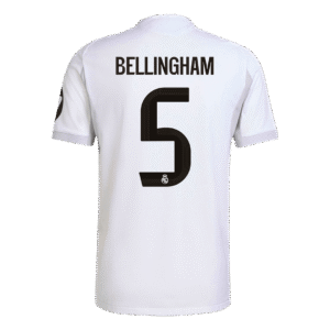 BELLINGHAM #5 Real Madrid Home Match Jersey Player Version 2025/26 - Cancha Kits