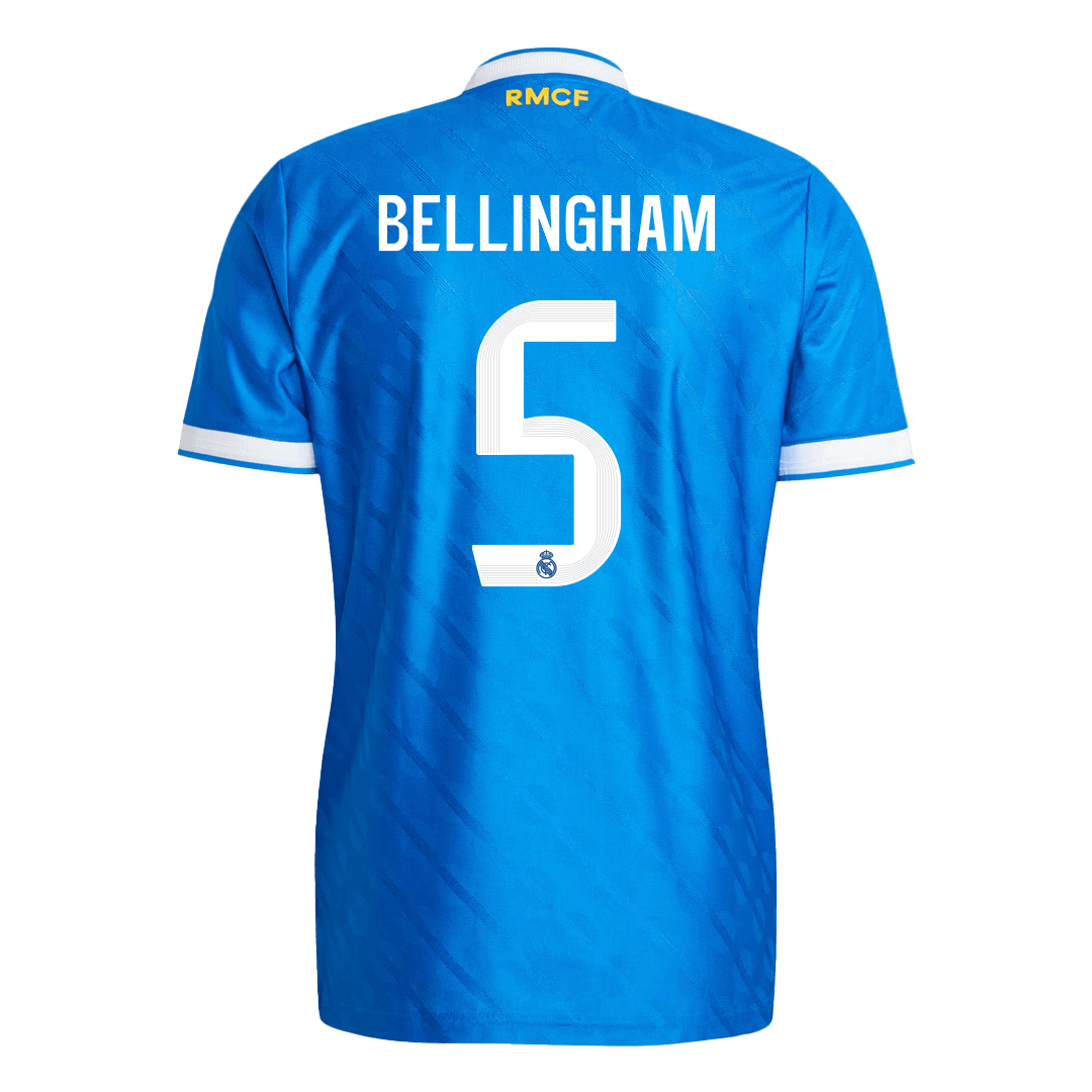 BELLINGHAM #5 Real Madrid Third Away Match Jersey Player Version 2025/26 — Real Madrid Third Away 2025/26