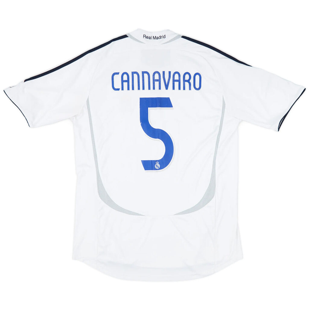 CANNAVARO #5 Retro Real Madrid Home Jersey 2006/07 - Cancha Kits