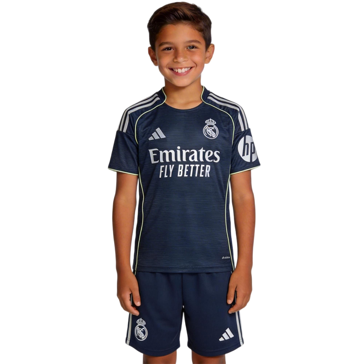 Kids Real Madrid Away Jersey Kit 2025/26 — Real Madrid Away 2025/26