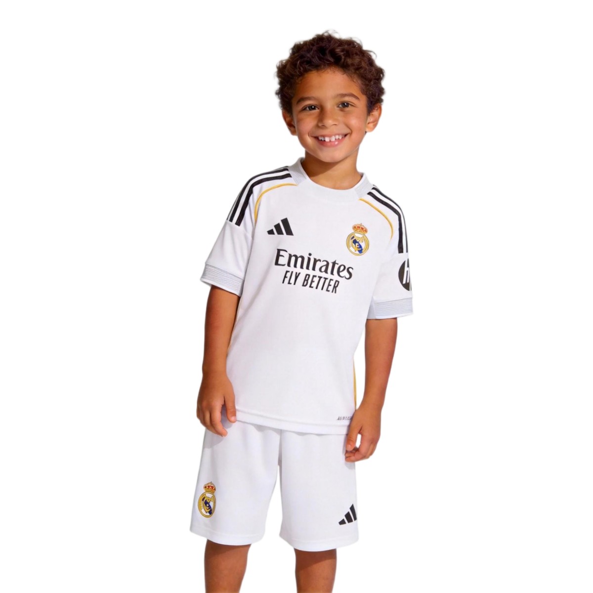 Kids Real Madrid Home Jersey Kit 2025/26 — Real Madrid Home 2025/26