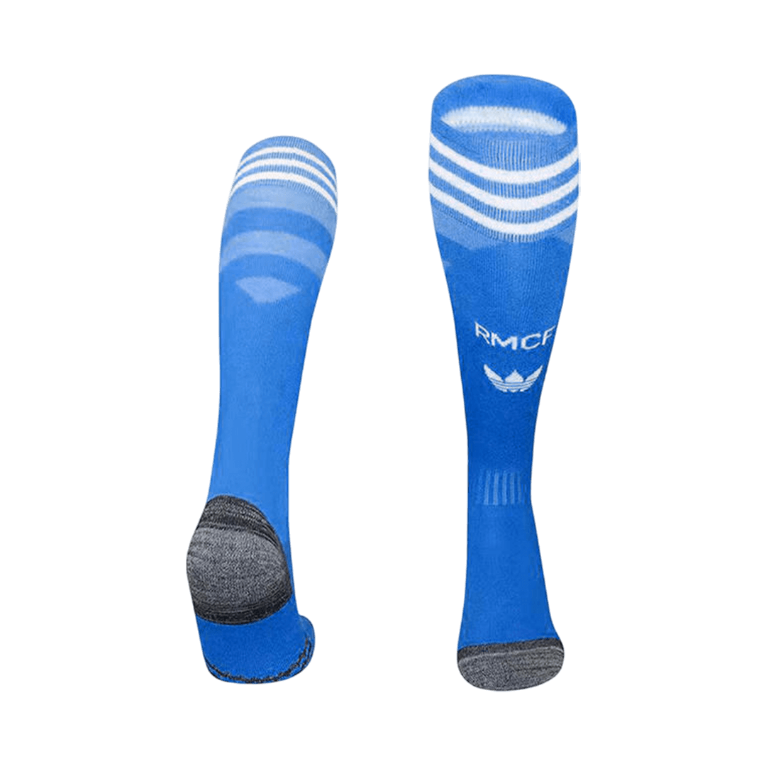 Kids Real Madrid Third Soccer Socks - Blue 2025/26 — Real Madrid Third Away 2025/26