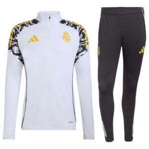 Kids Real Madrid x Marvel Zipper Sweatshirt Kit(Top+Pants) White 205/26 - Cancha Kits