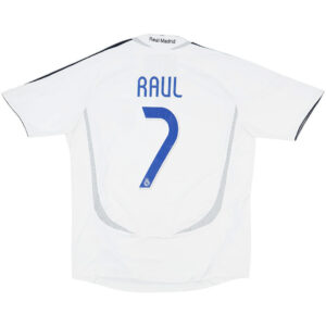 RAUL #7 Retro Real Madrid Home Jersey 2006/07 - Cancha Kits