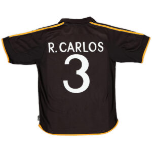 R.Carlos #3 Retro Real Madrid Away Jersey 1999/00 - Cancha Kits