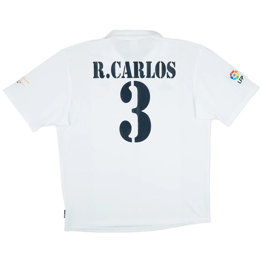 R.CARLOS #3 Retro Real Madrid Centenary Home Jersey 2002/03 - Cancha Kits