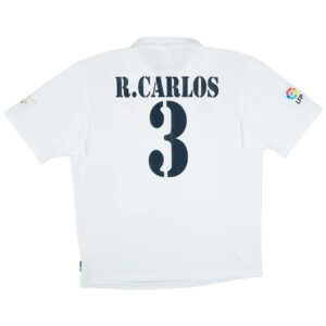 R.CARLOS #3 Retro Real Madrid Centenary Home Jersey 2002/03 - Cancha Kits