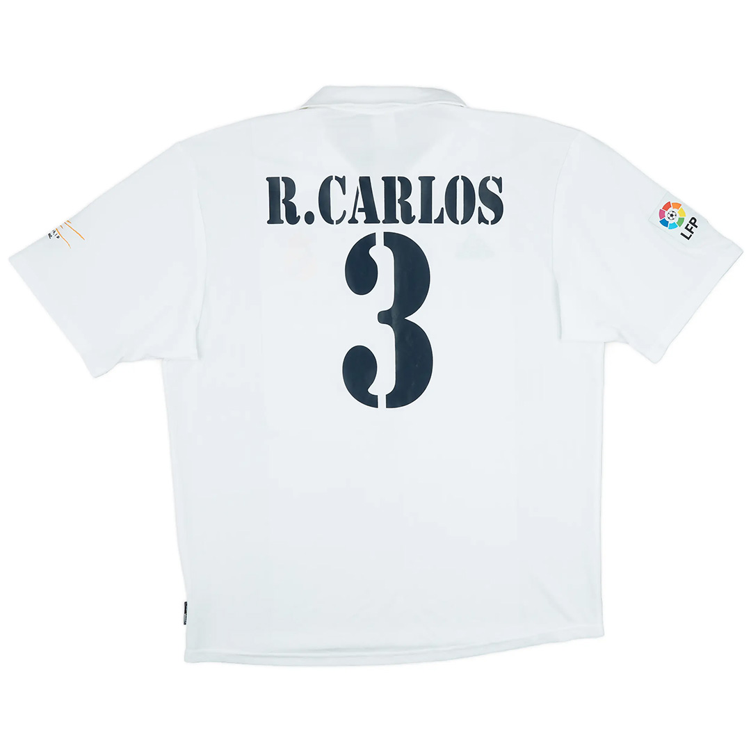 R.CARLOS #3 Retro Real Madrid Centenary Home Jersey 2002/03 — Real Madrid Home 2002/03