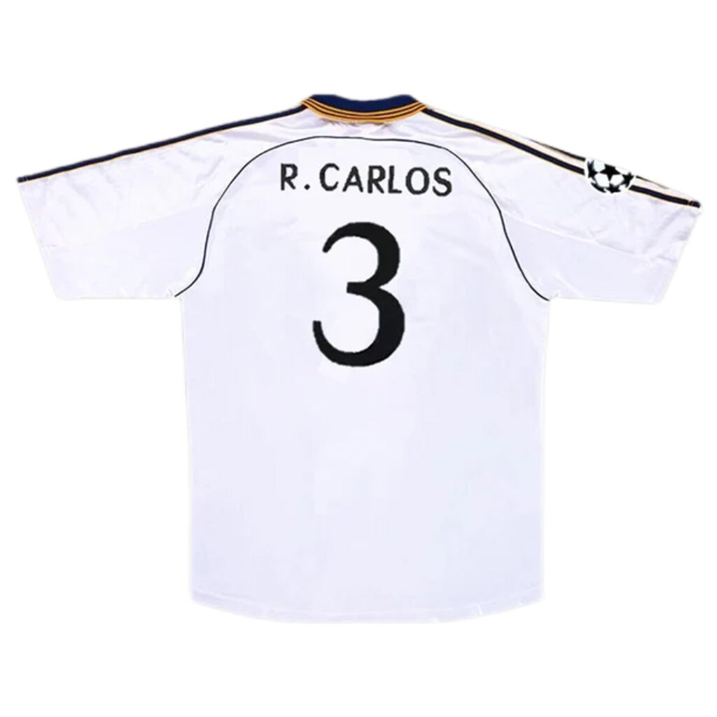 R.Carlos #3 Retro Real Madrid Home Jersey 1998/00 - Cancha Kits