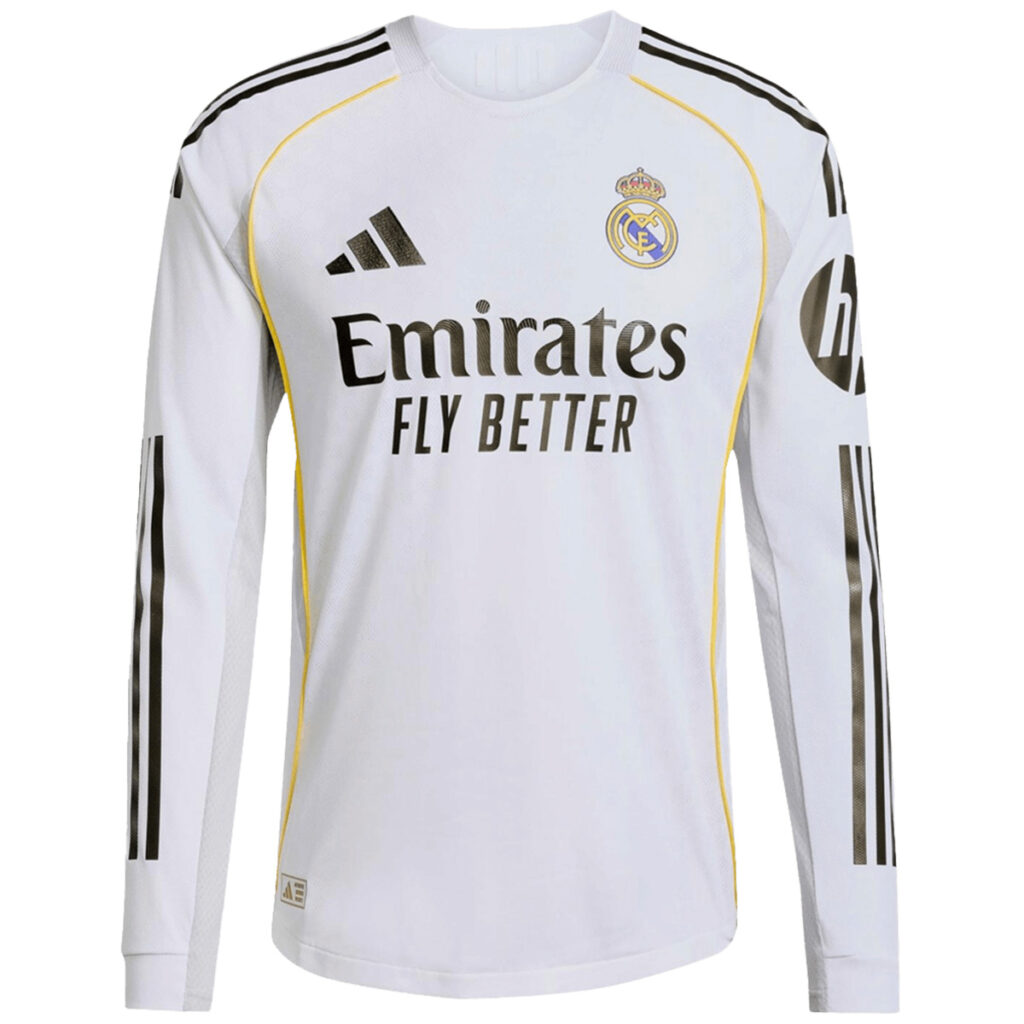 Real Madrid Home Long Sleeve Match Jersey Player Version - Cancha Kits